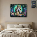 Elegant Radha Krishna artistic wall frame for home decor