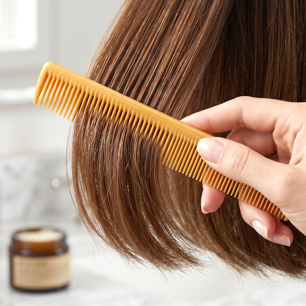 Assorted colors of durable plastic hair combs, suitable for all hair types