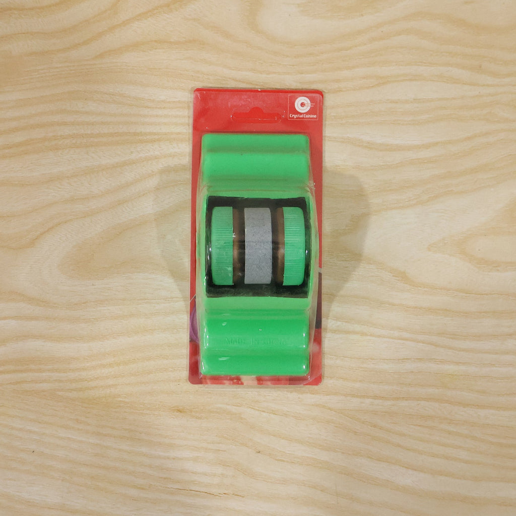 Durable roller blade sharpener with stable adhesive mount