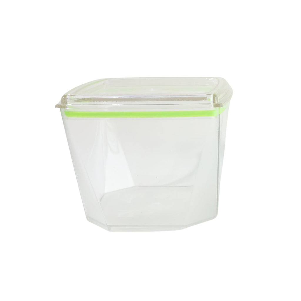 Organized kitchen shelves with stackable leak-proof food containers food storage container