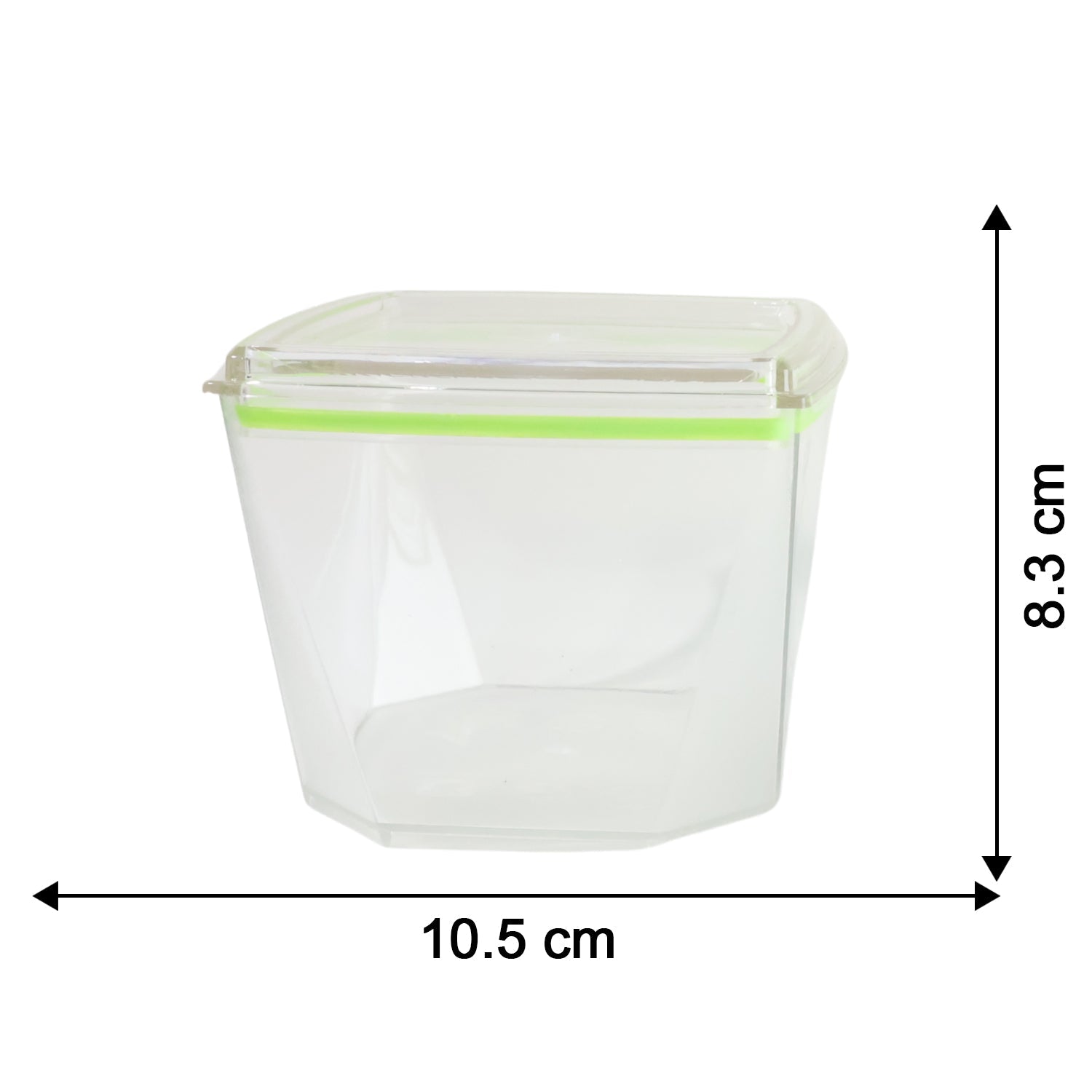 Dimension overview for 500ml leak-proof food storage containers