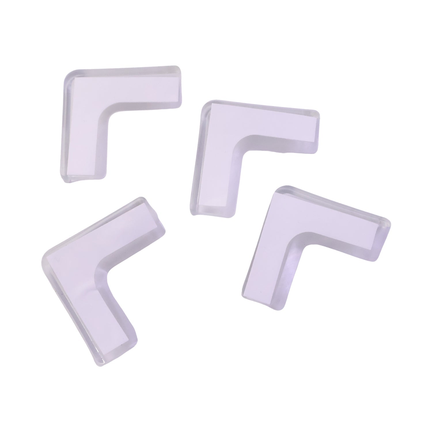 Cushioned silicone edge guards for tables, cabinets and shelves