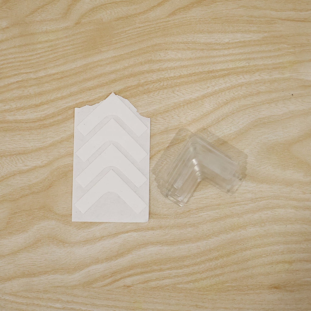 Protective silicone bumpers for furniture corners, pack of 4