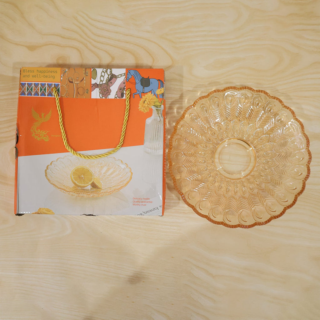 Durable glass snack plate for everyday and special occasions