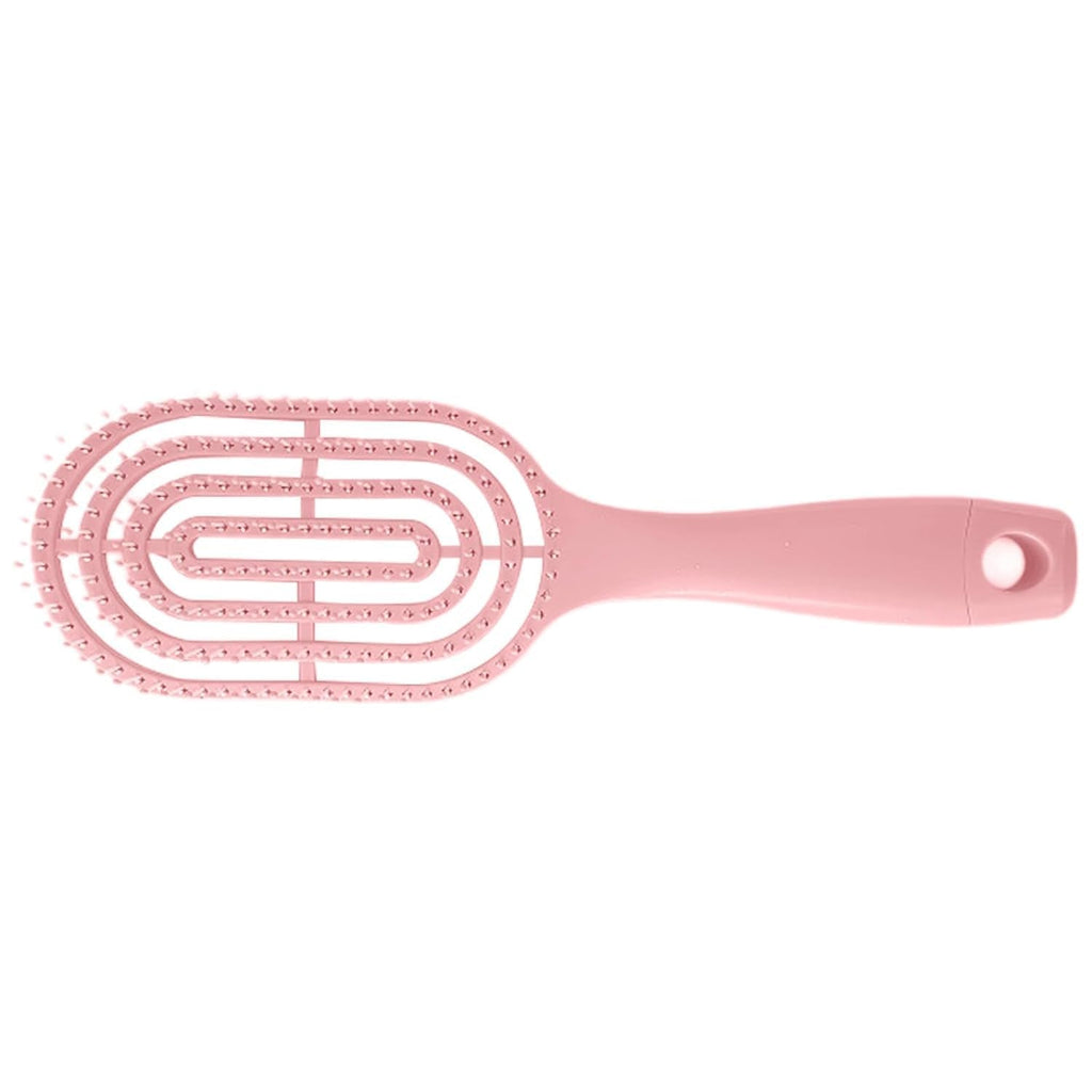 Men's hair brush held comfortably in hand, demonstrating easy grip.