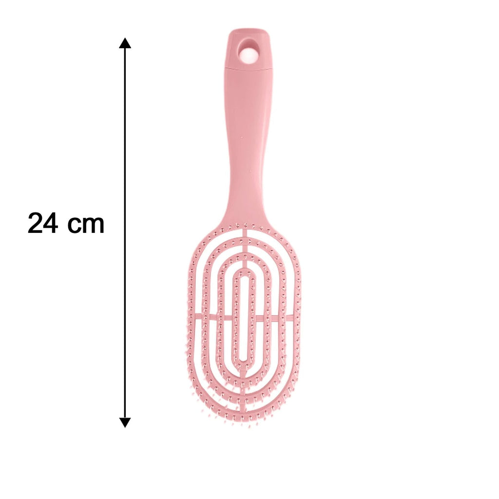 Diagram showing the dimensions of the men's detangling hair brush.