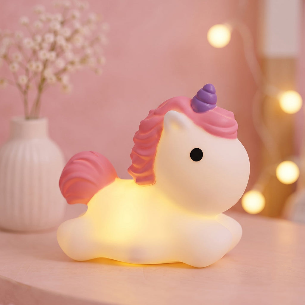 Adorable unicorn night lamp with soft light for kids sleep