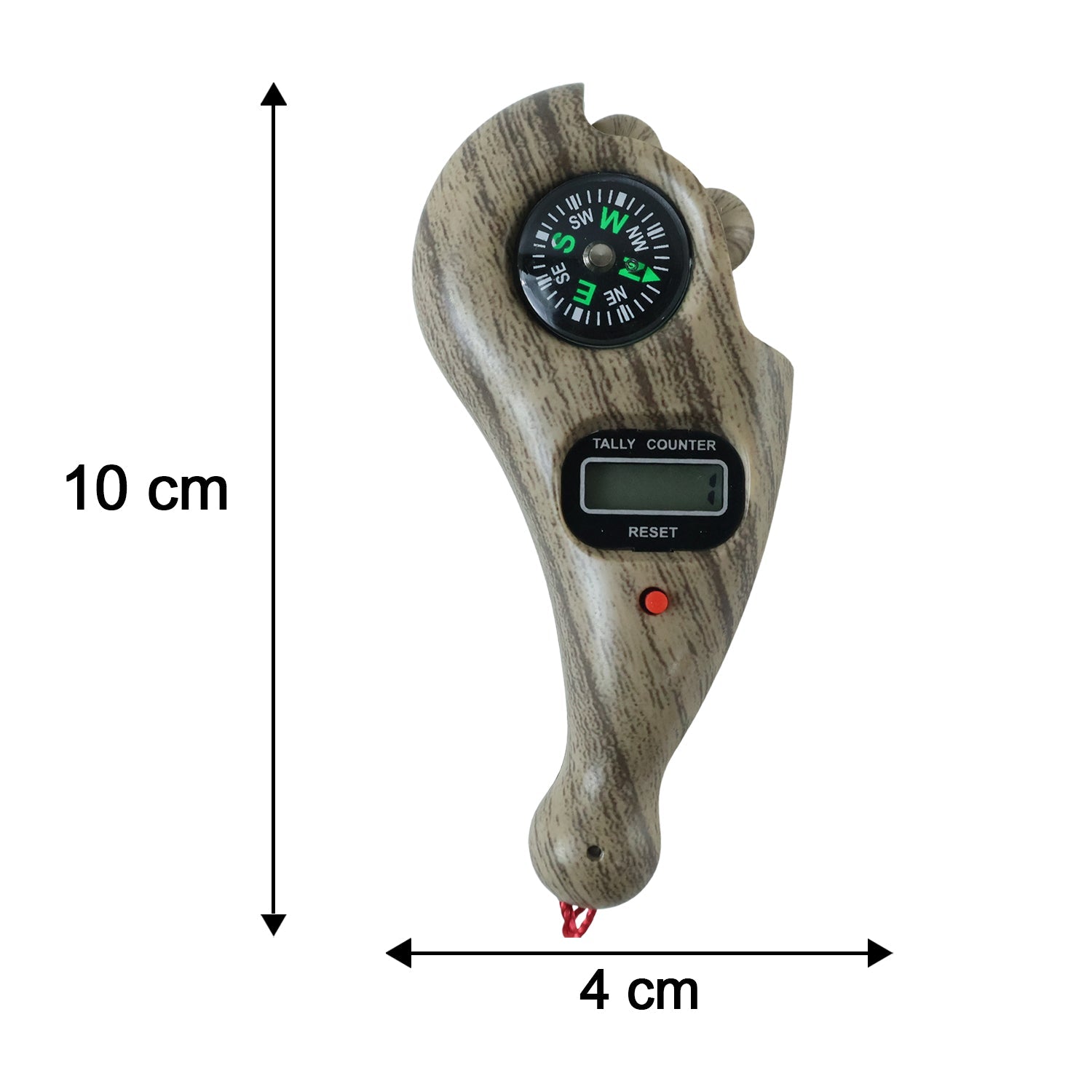 Portable mantra jaap counter with built in compass