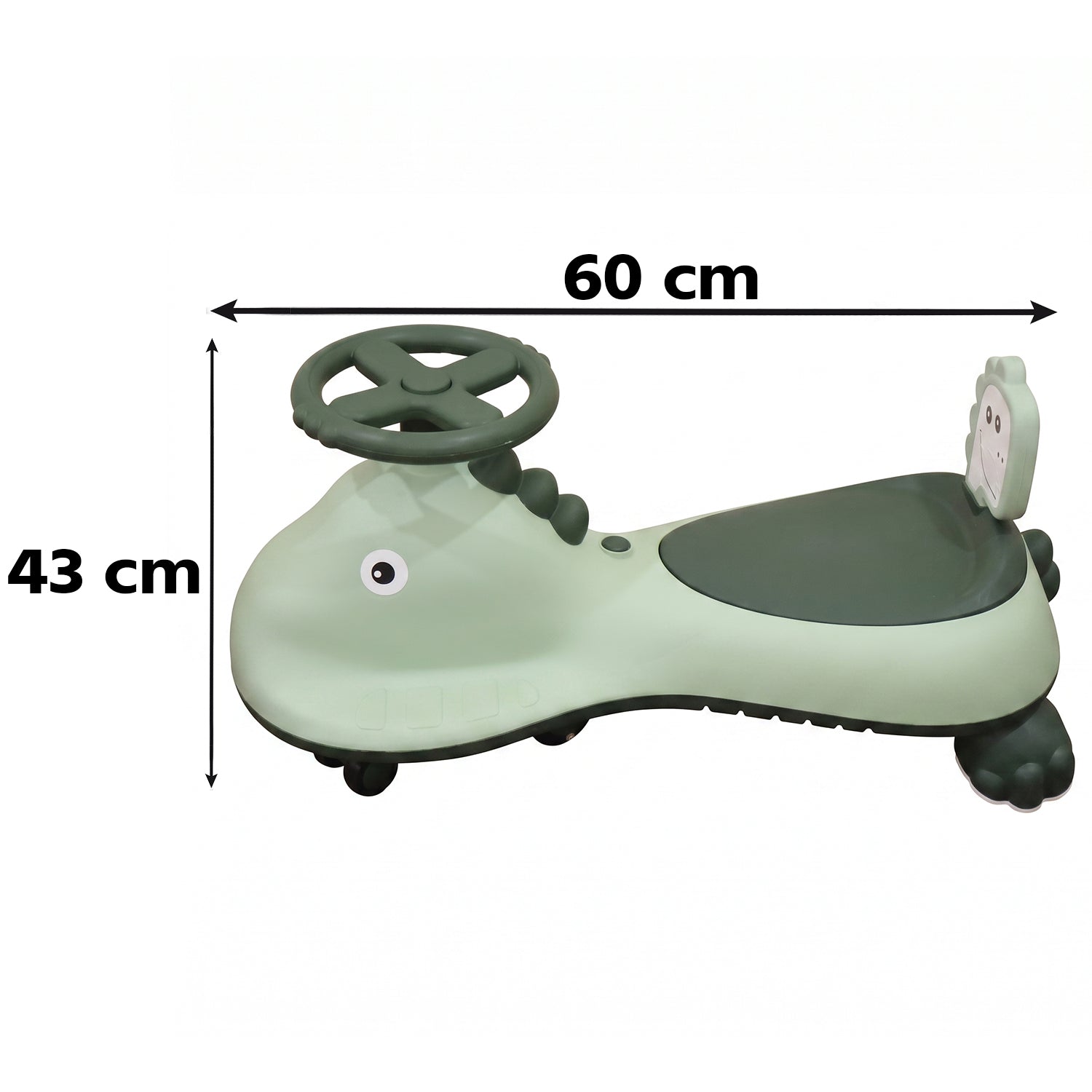 Fun swing car ride on toy for children, no pedals needed