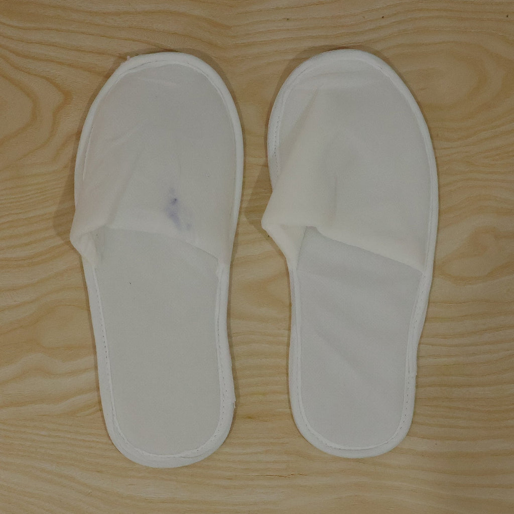 Soft Closed Toe Slippers for Hotel Spa Guest and Home White 28 x 11 cm (1 Pair) view 9