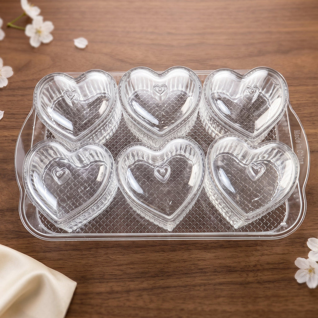 Dessert bowls serving tray display