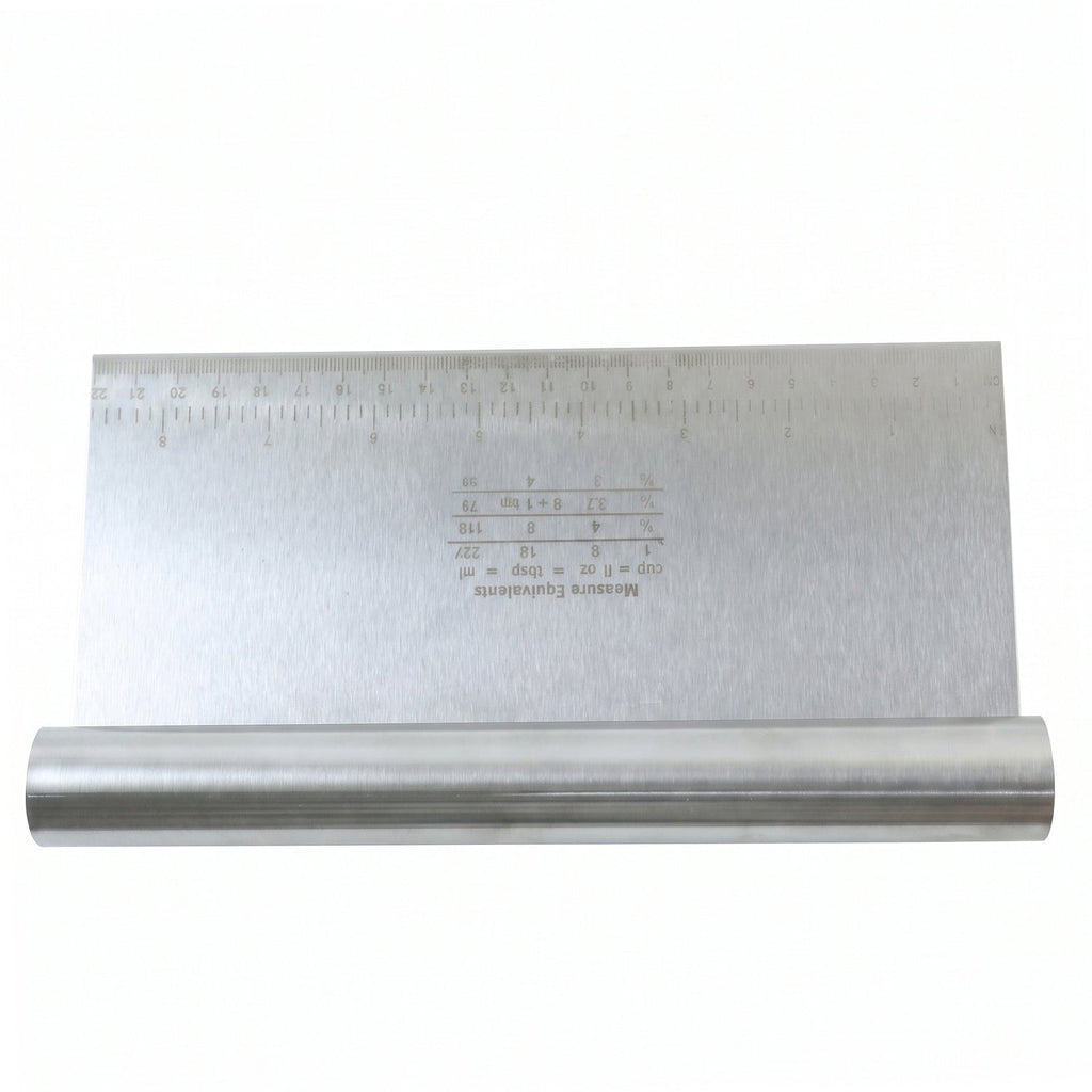 Steel scraper dough cutting use