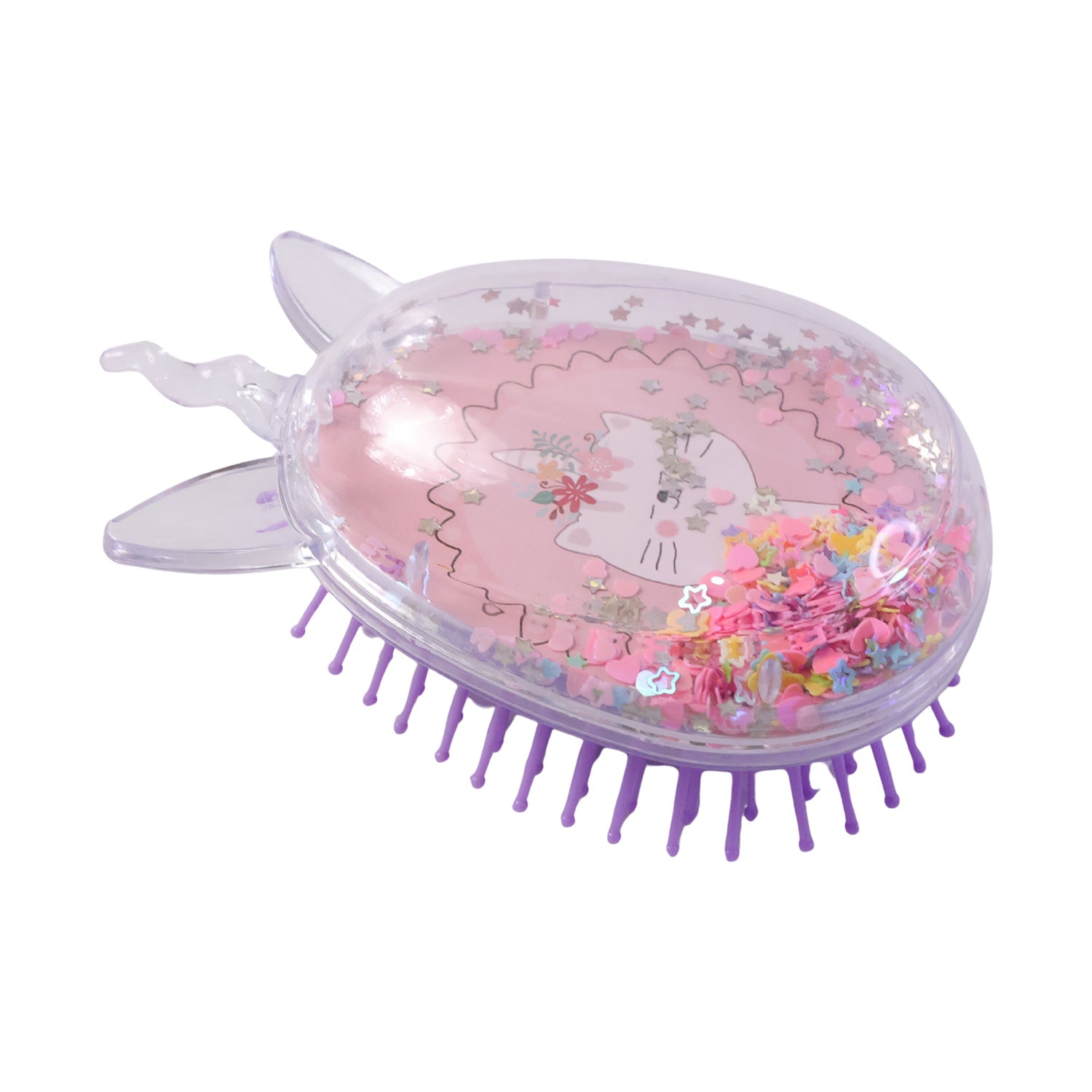 Soft bristle detangling comb for kids hair