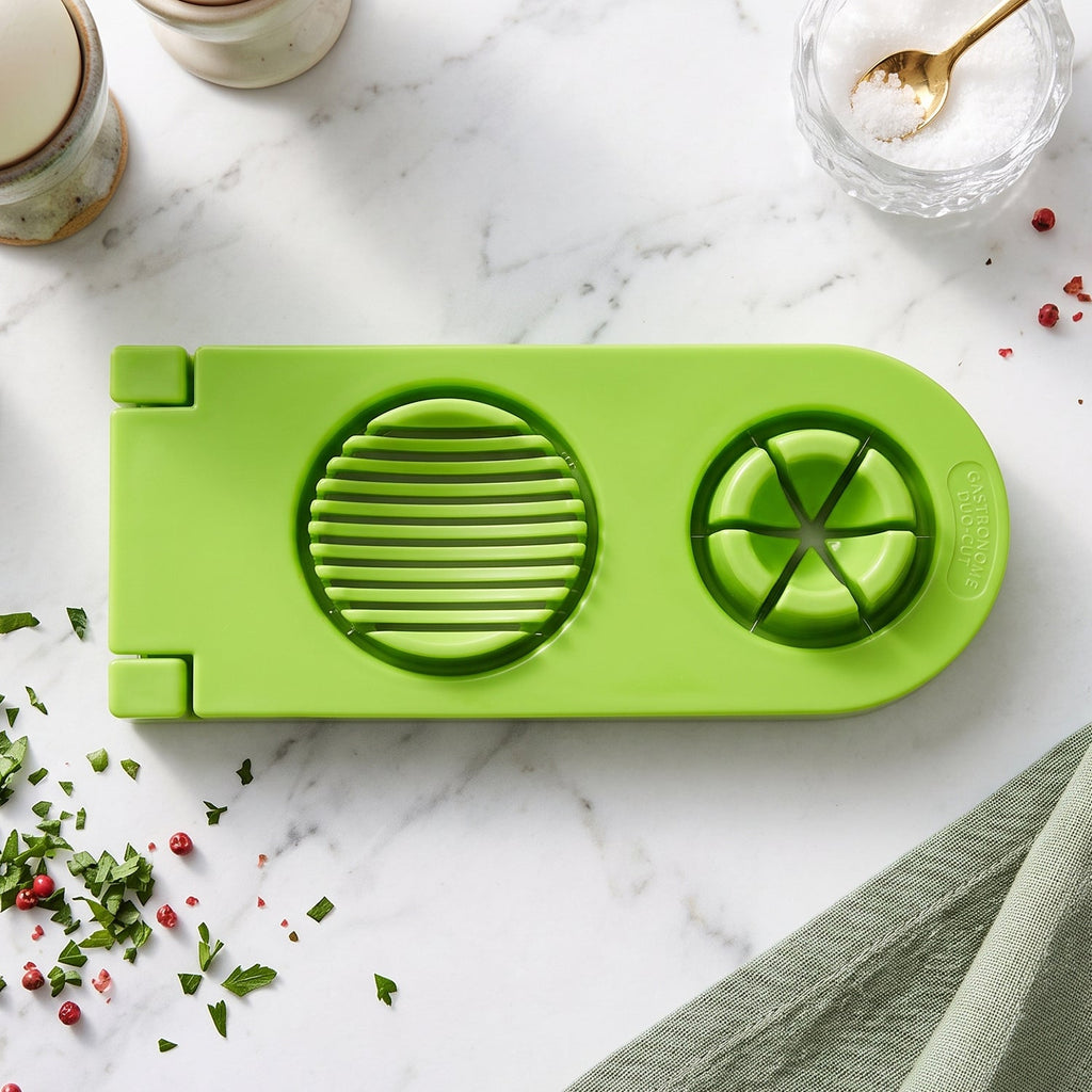 Compact 2 in 1 egg cutting tool with durable steel wires