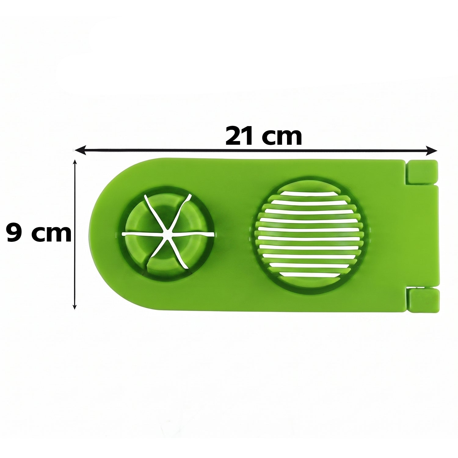 Wire egg cutter for slicing and wedging hard boiled eggs
