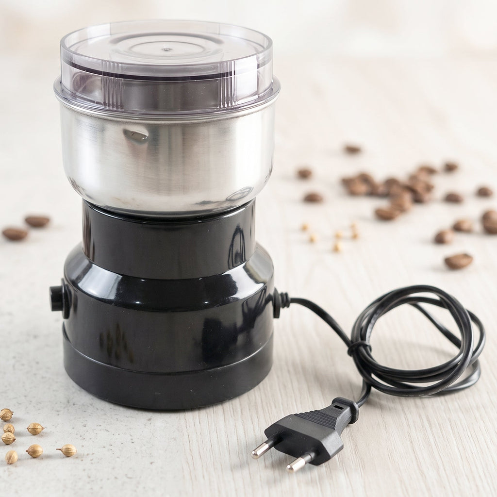 Compact coffee bean grinder for fresh ground coffee at home