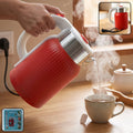 Red electric kettle, 2 litre 1500W for tea, coffee, milk and hot water (1 pc)