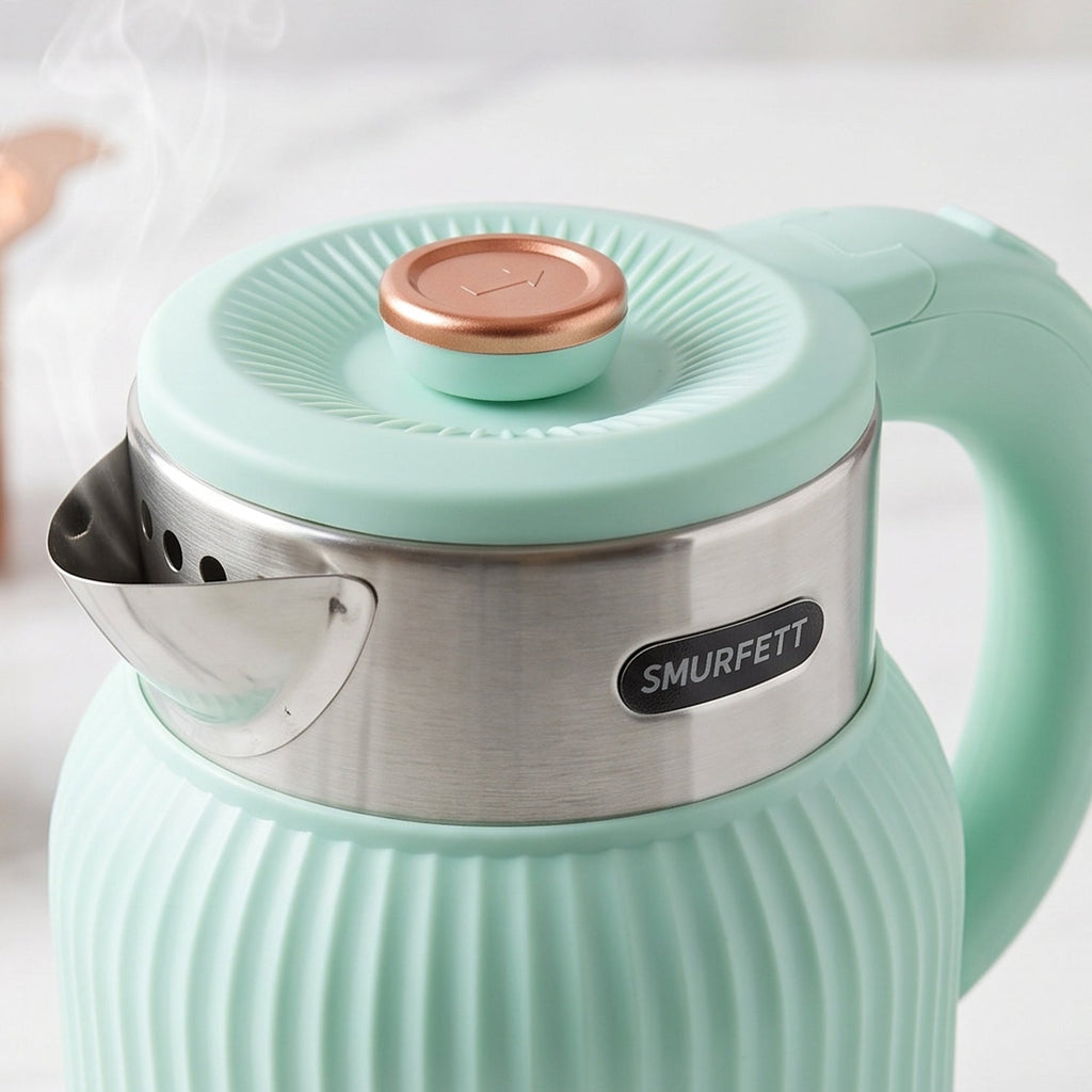 Cordless electric kettle for tea, coffee and instant noodles
