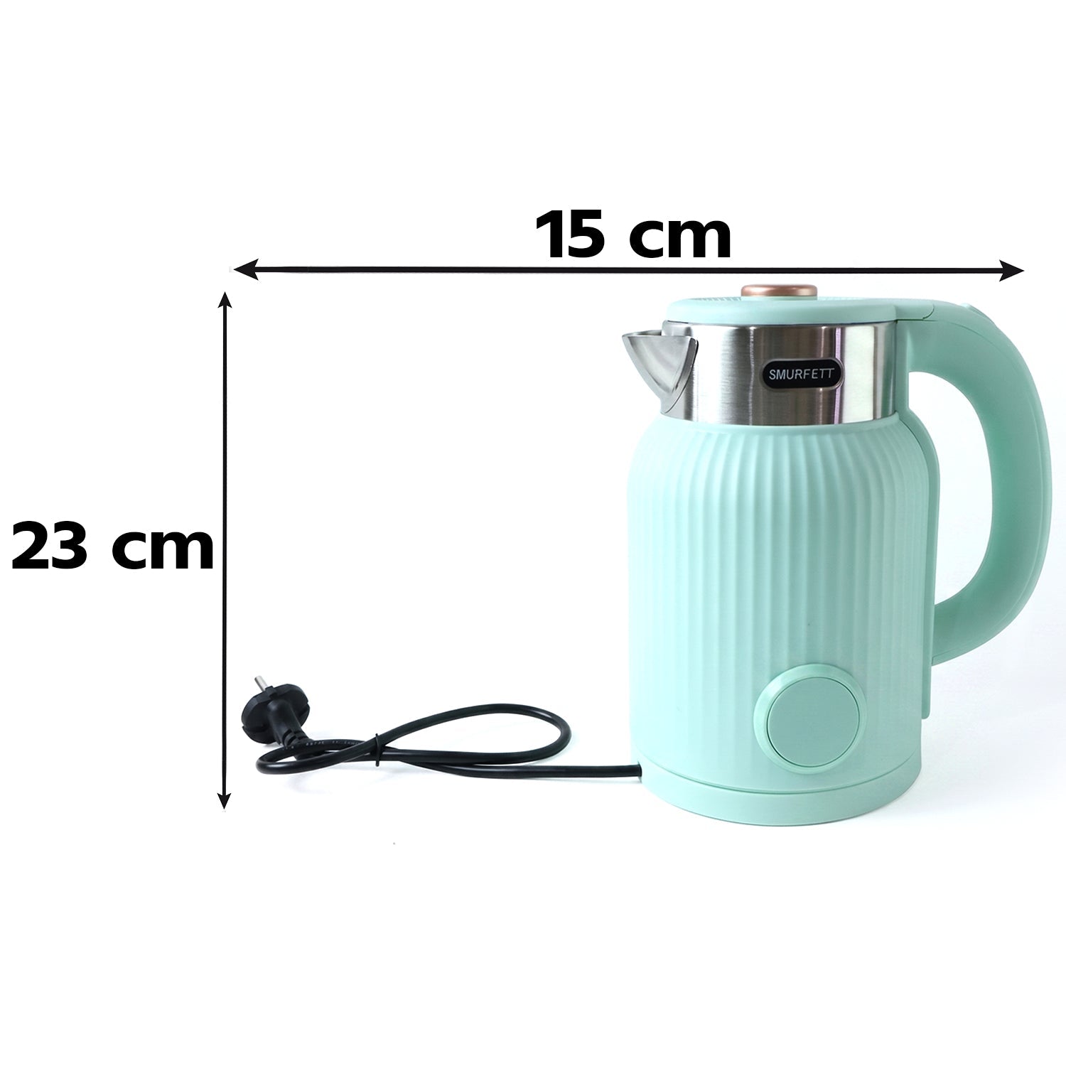 Family size 2 litre kettle for hot beverages and milk