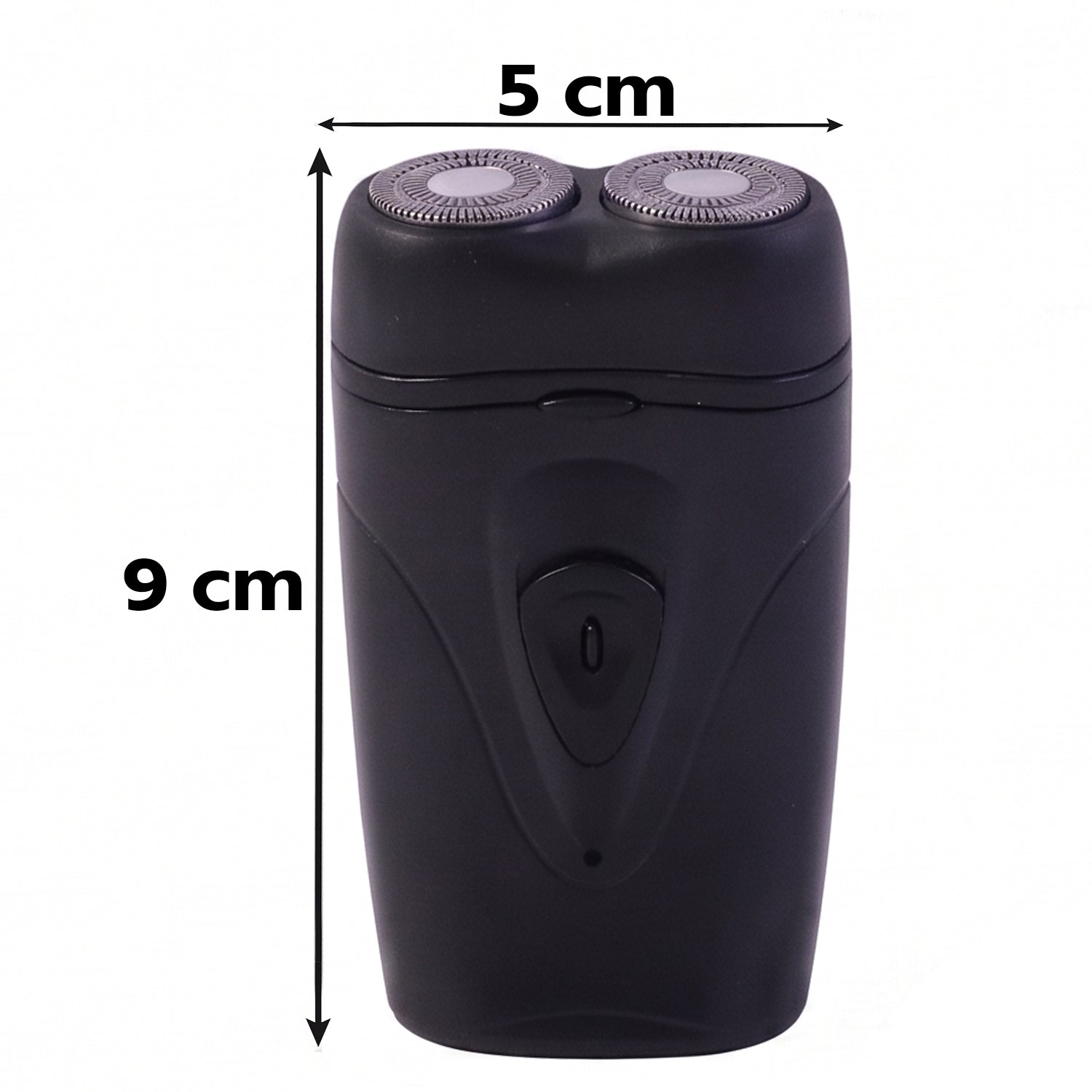 Washable dual-head electric shaver for men with smooth glide feature