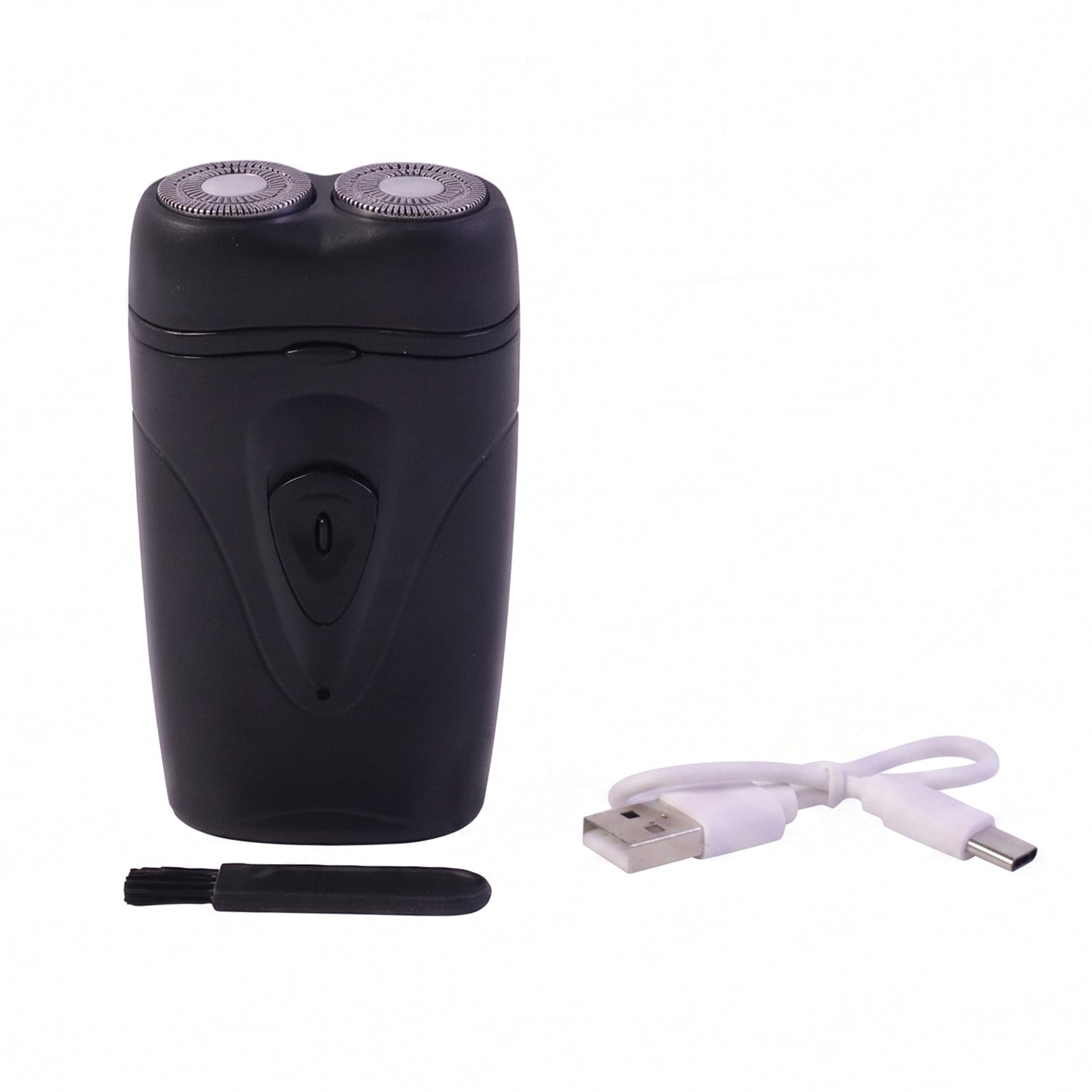 Black men's electric shaver suitable for travel and daily grooming