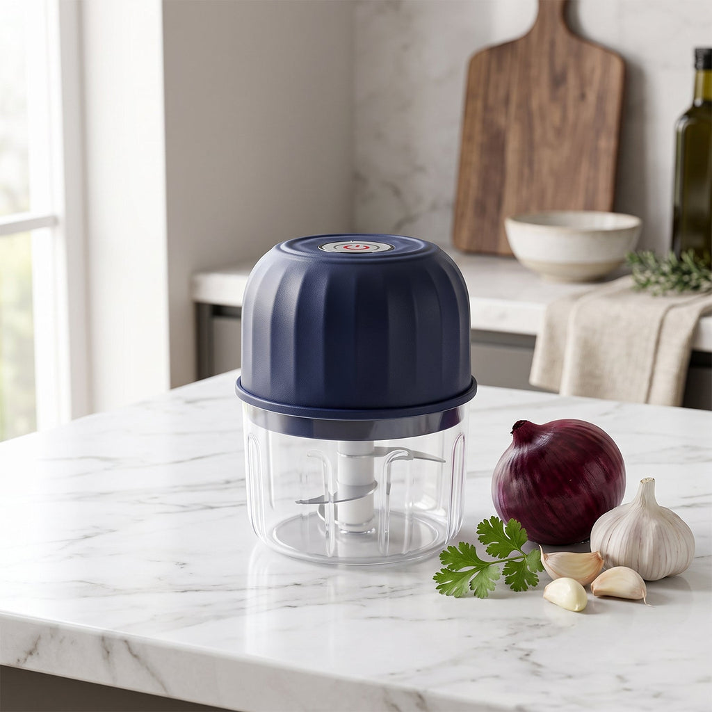 Garlic chopping machine use