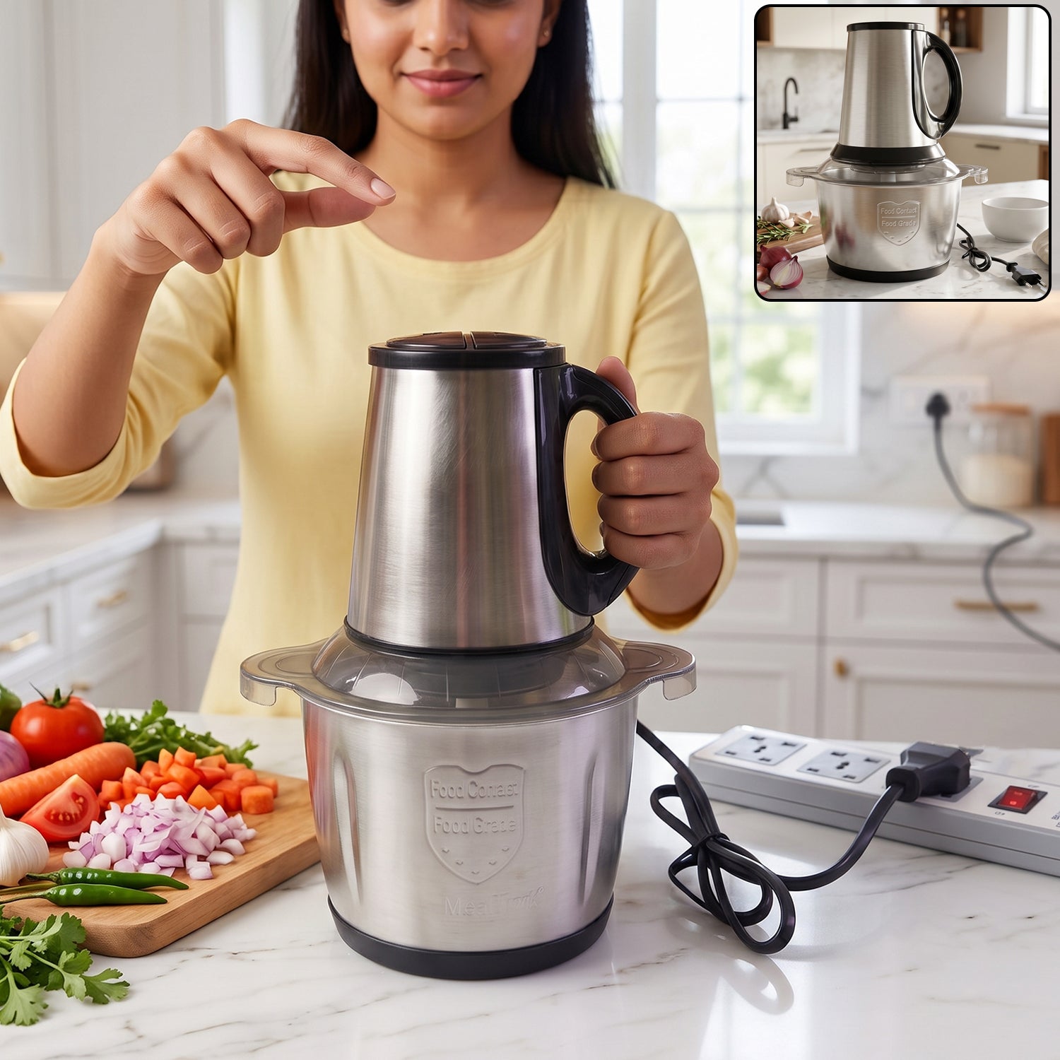 Electric Food Processor – 2 Litre Capacity for Easy Cooking