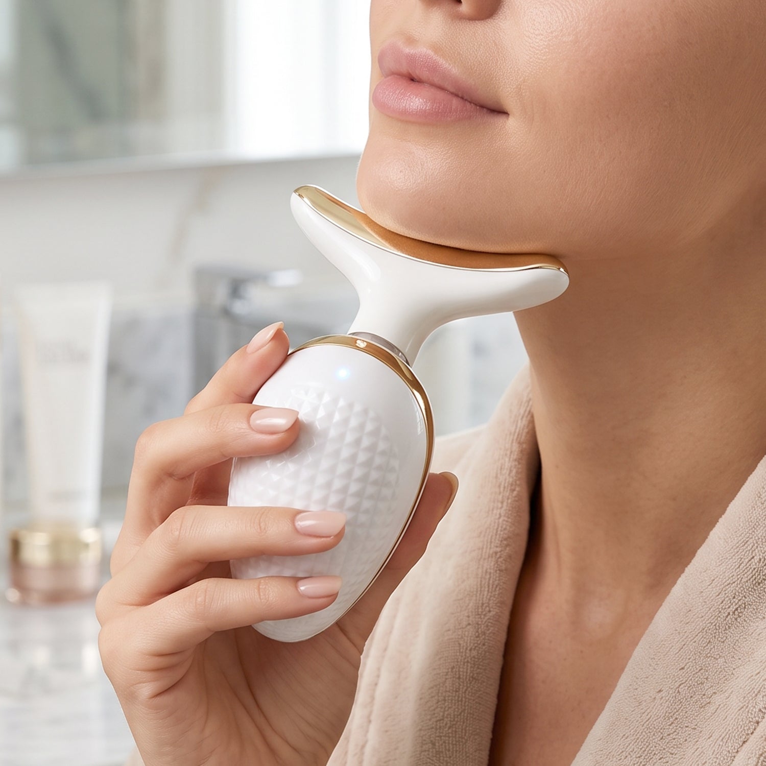 Electric Neck and Face Massager Lifting Firming Skin Care Beauty Device (1 Pc) view 3