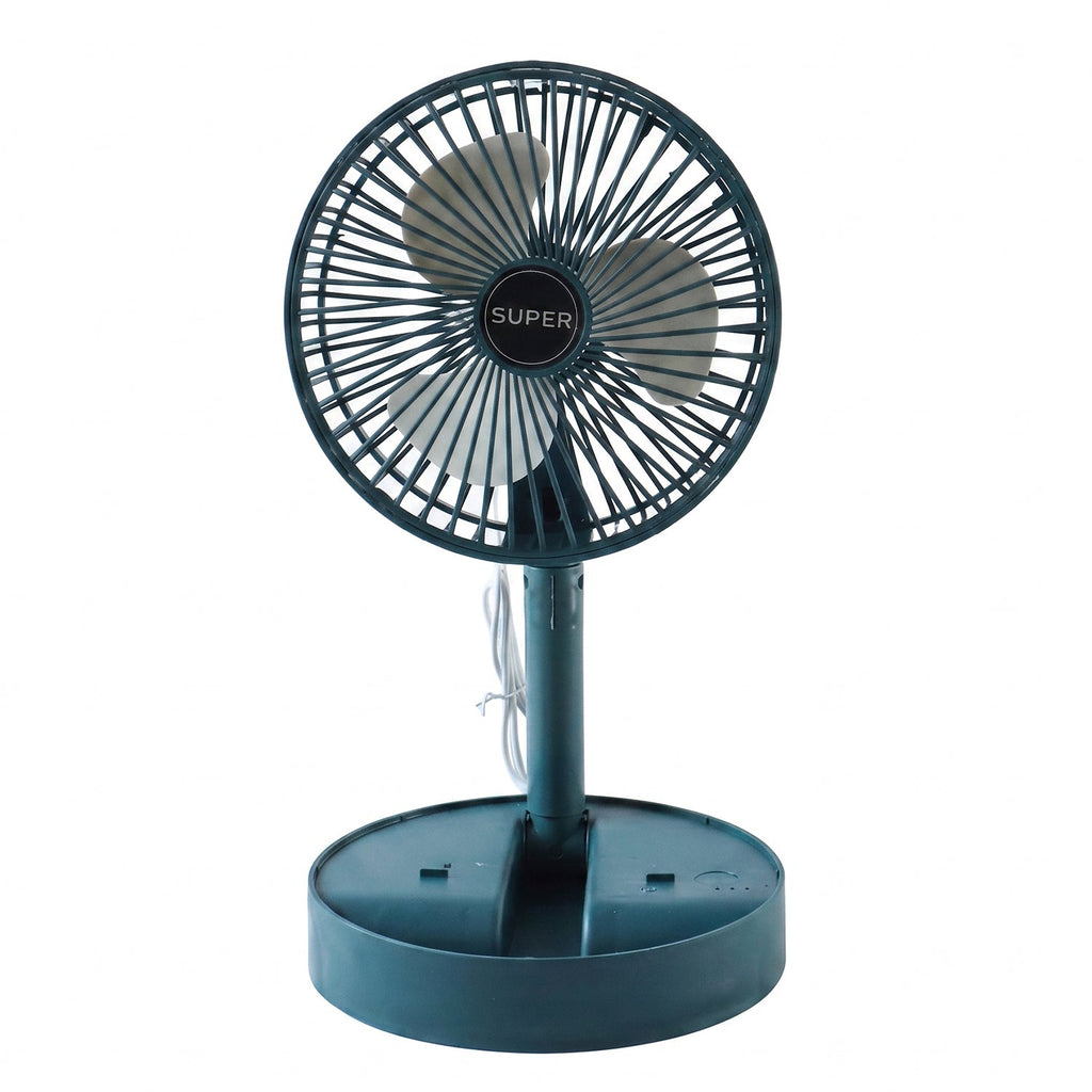 Quiet USB fan with tilt and height adjustment