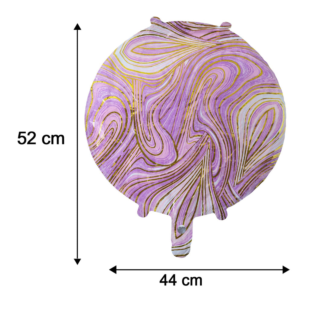 15cm marble pattern foil balloon for birthdays