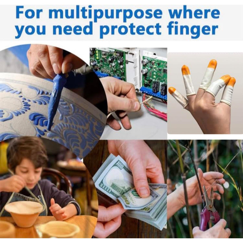 Anti slip finger caps for cutting, sewing and gripping
