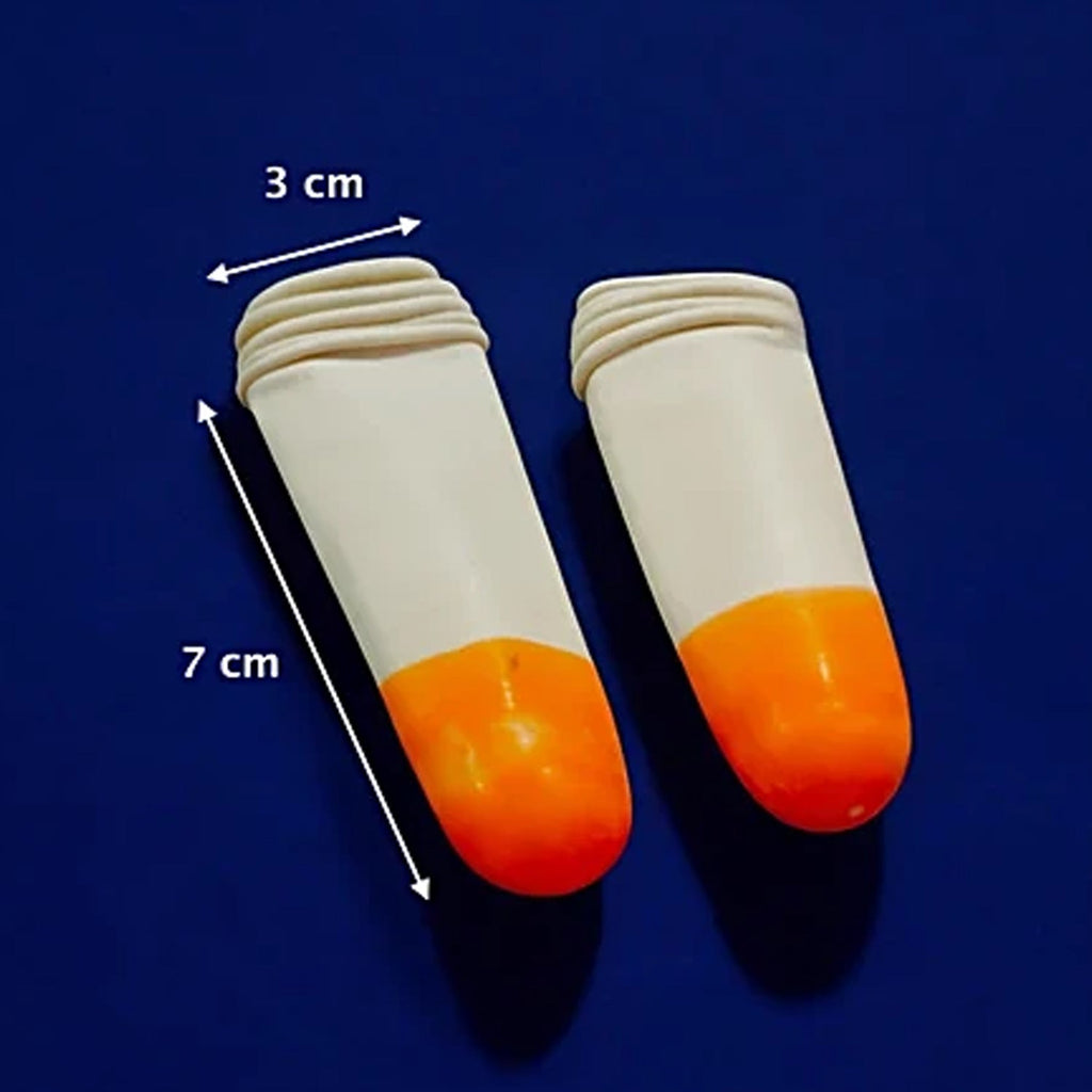 White silicone finger caps for hobbies, office and cleaning
