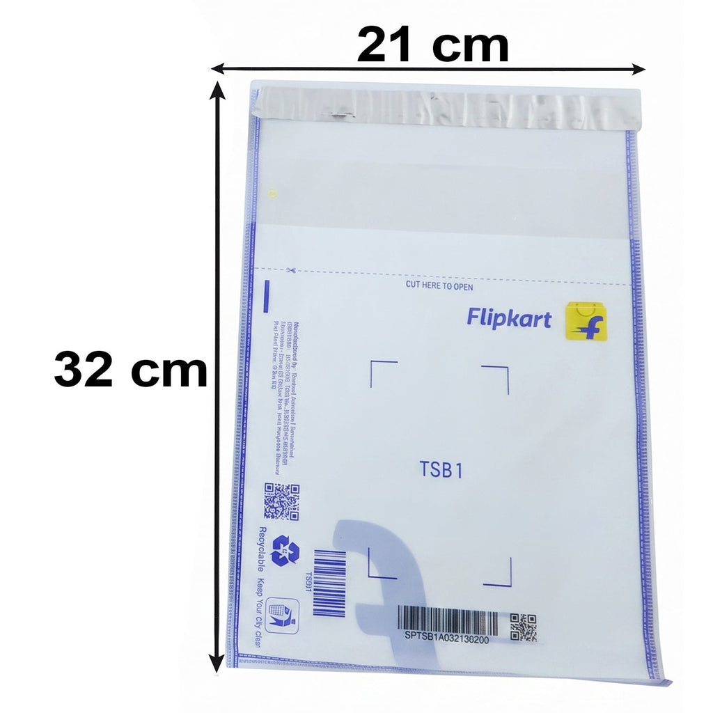 Tear resistant courier bags with pocket for documents