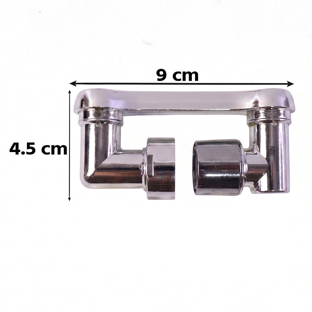Faucet aerator attachment with rotating spout for basins