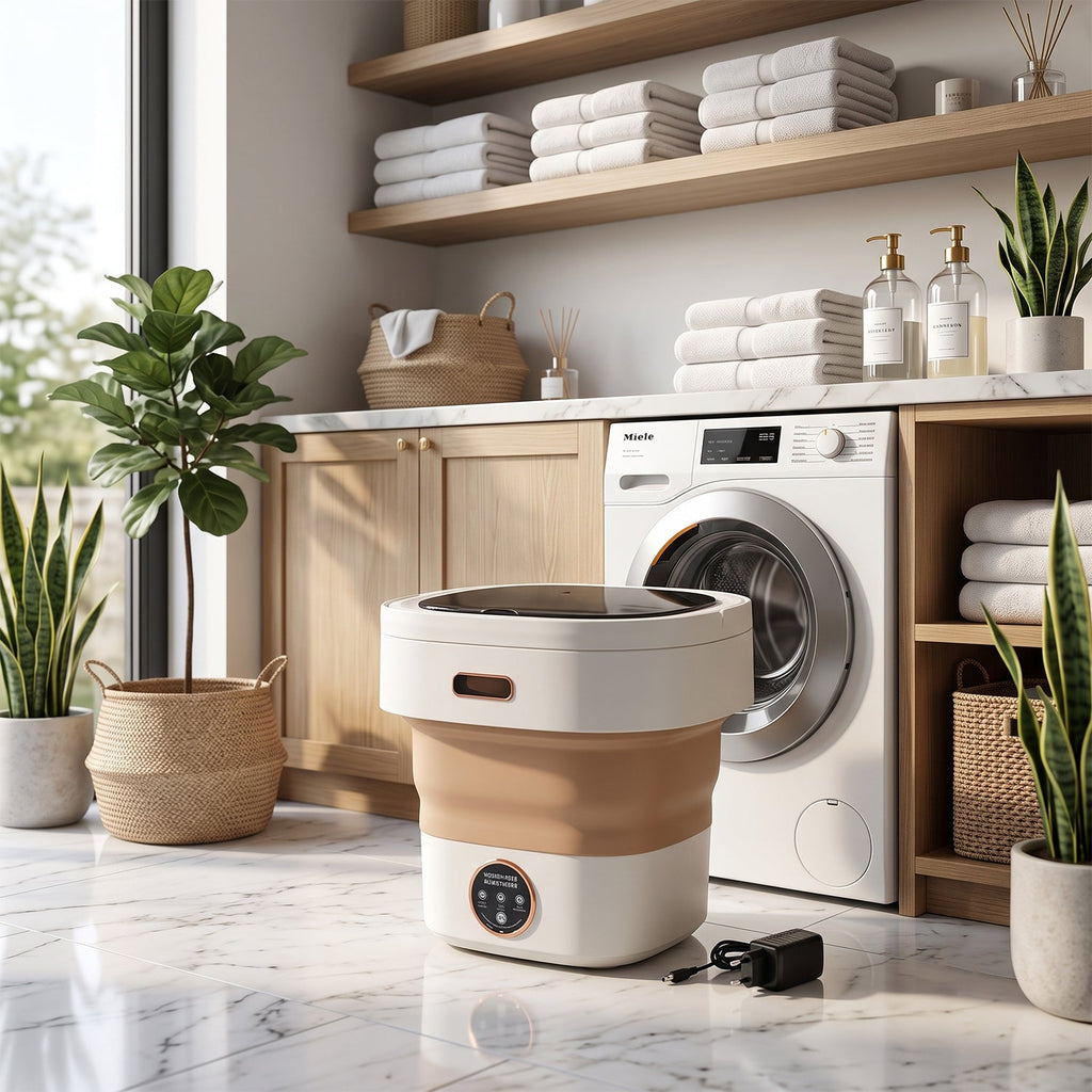 Compact washing machine for hostels, camping and travel