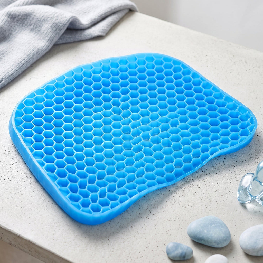 Egg sitter cushion to reduce pressure on hips and legs