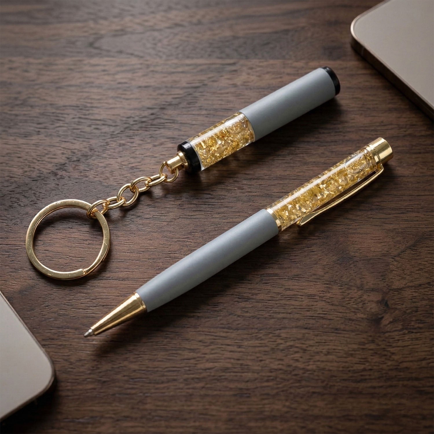 Luxury pen with decorative keychain—perfect corporate gift