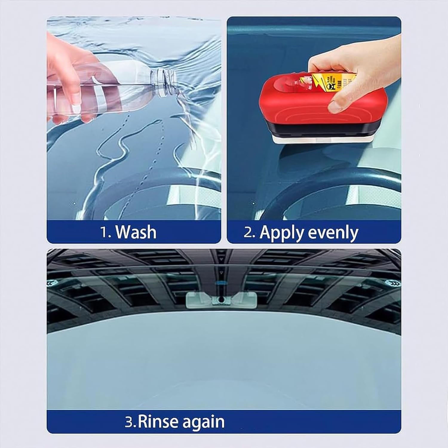 Portable car cleaning sponge tool for water and dust removal
