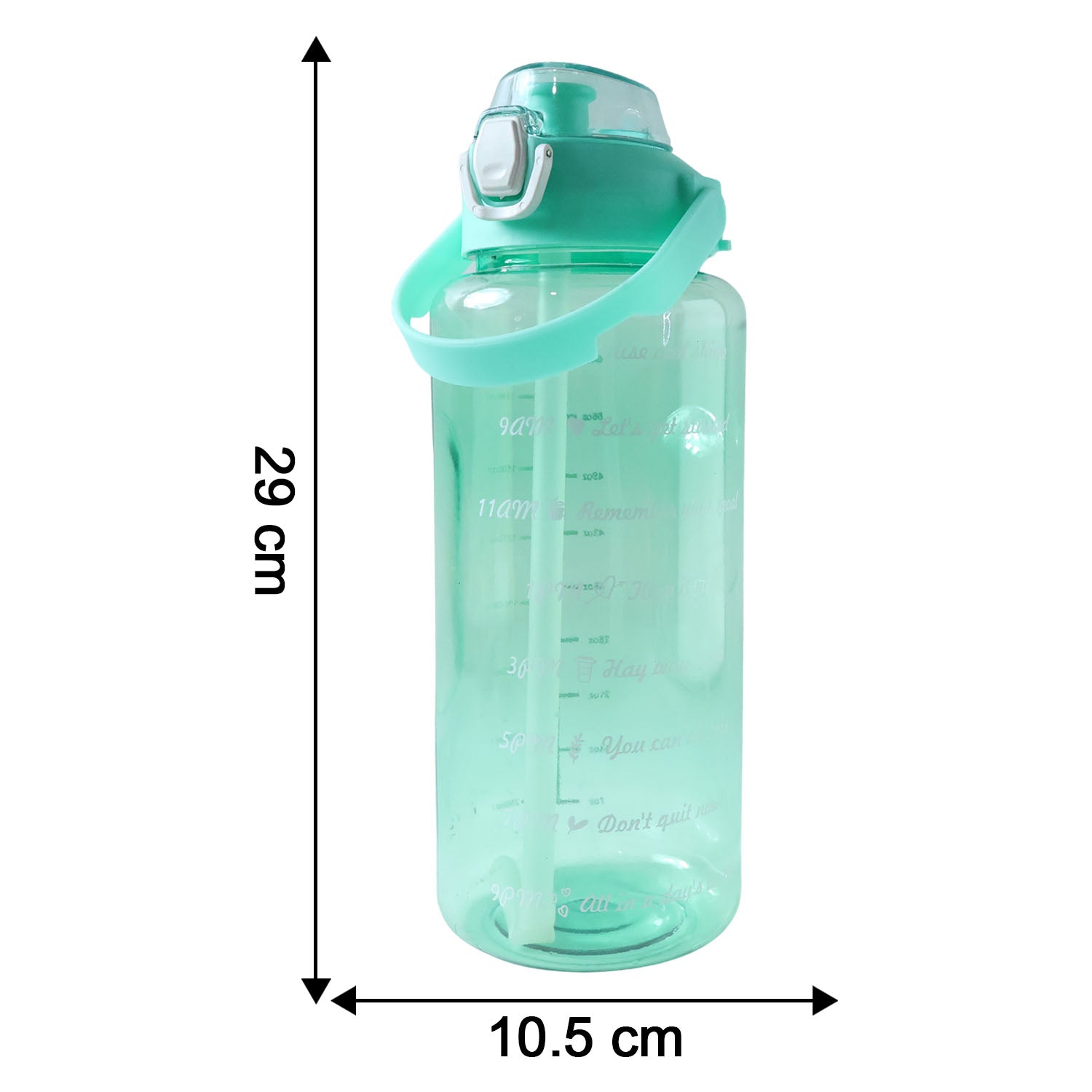 Main image of 2 litre leakproof sports water bottle with flip lock