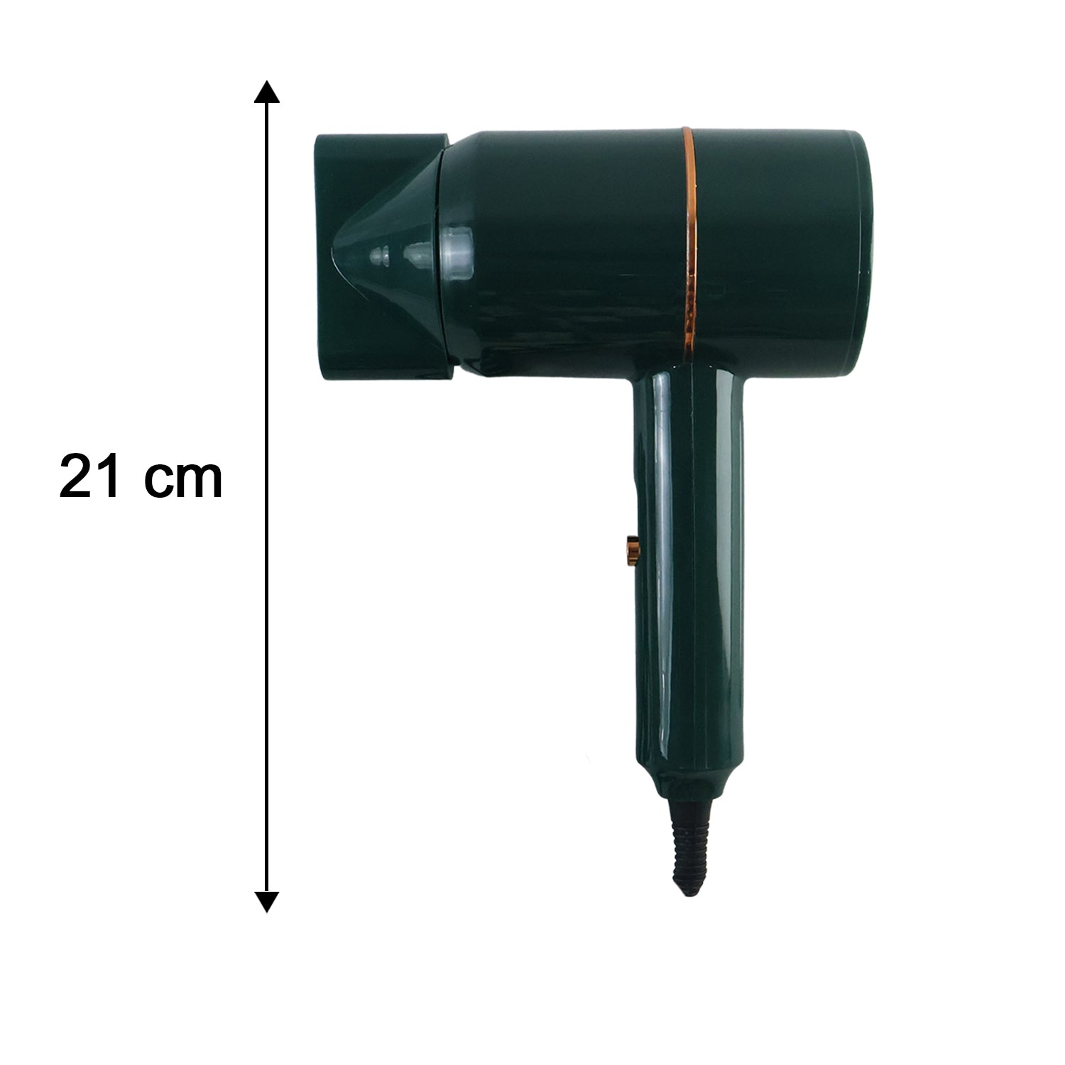 Hair drying blower with multiple heat settings and cool shot