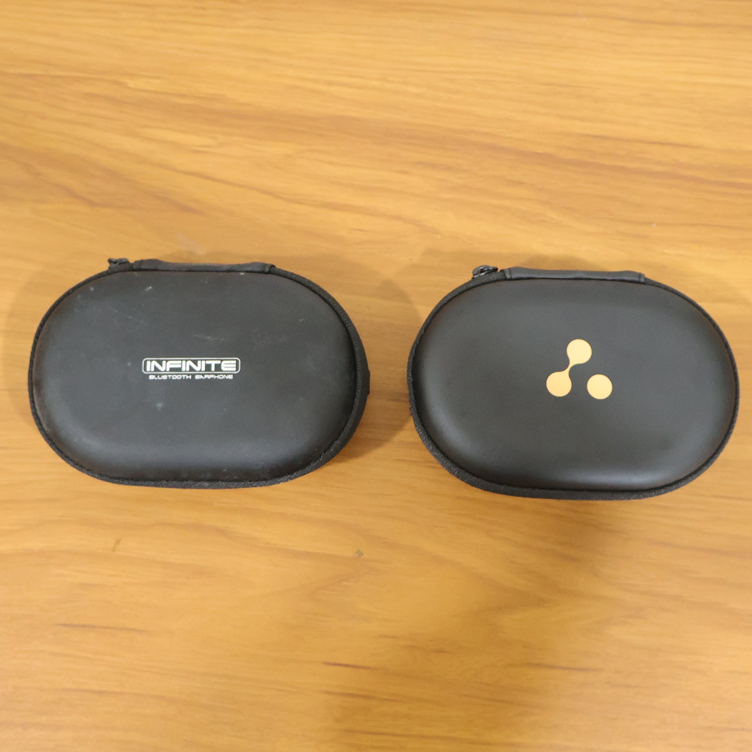Zippered adapter and cable pouch close up