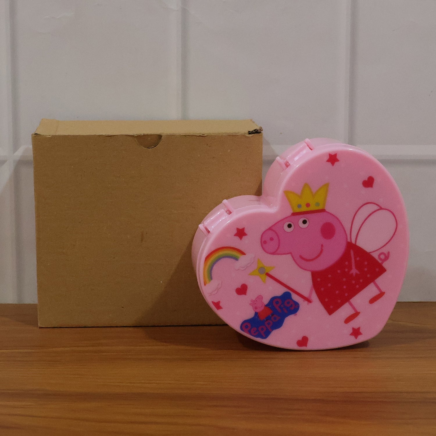 Makeup storage box demonstrating its compact design beauty accessories