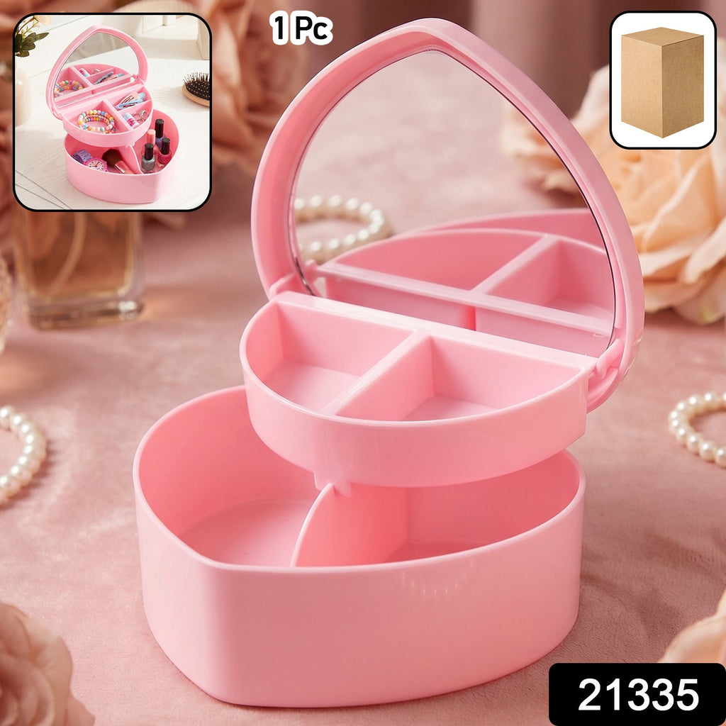 Makeup and jewelry storage case with multiple compartments beauty accessories