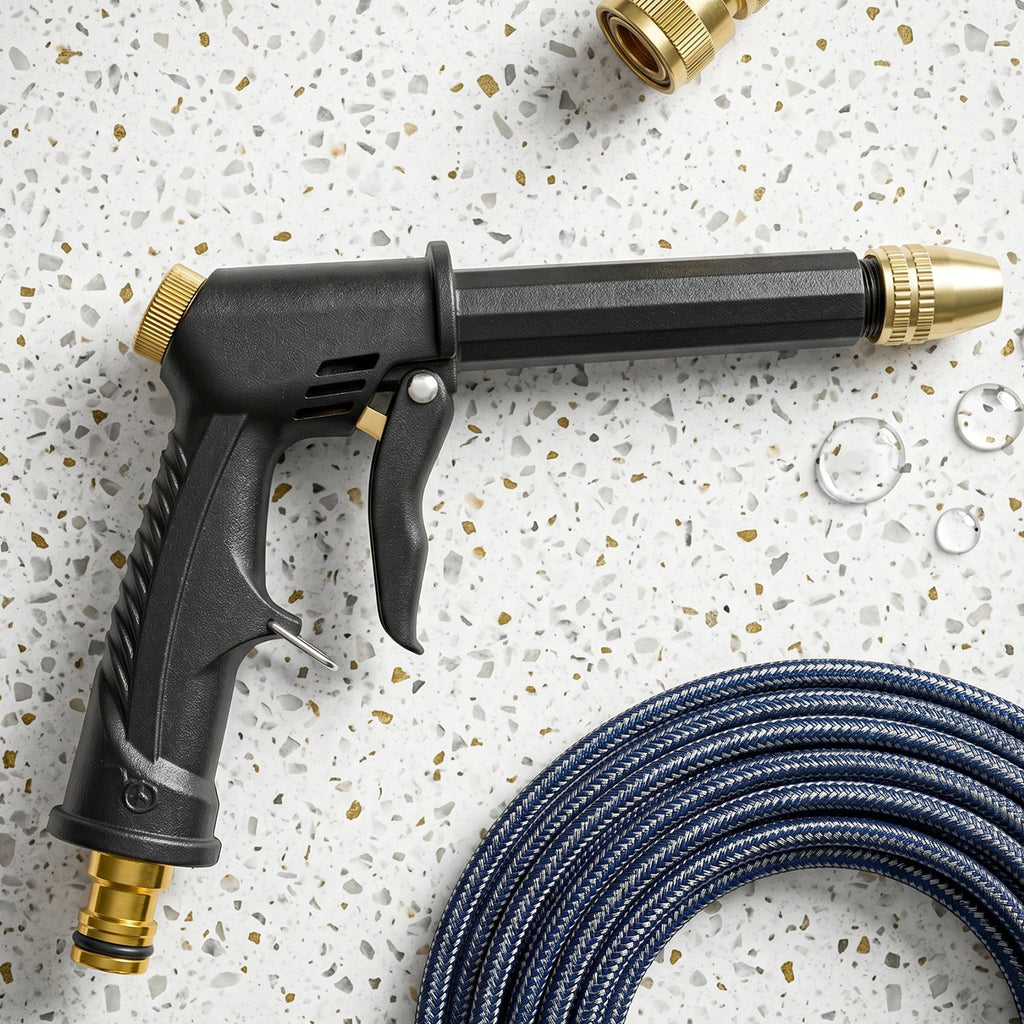 Water spray gun white bg
