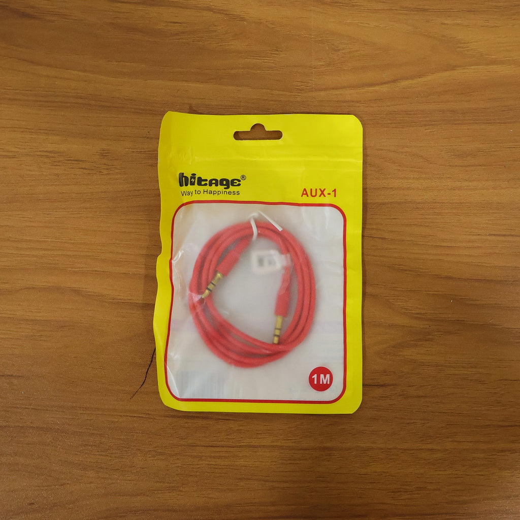 Reliable AUX cable for clear, noise-free sound connectivity
