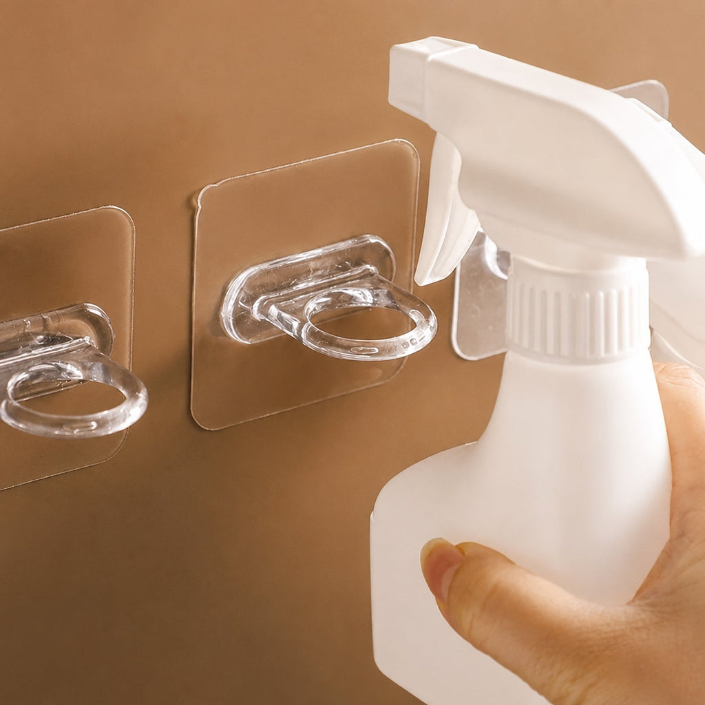 Adhesive hooks for home storage and organisation