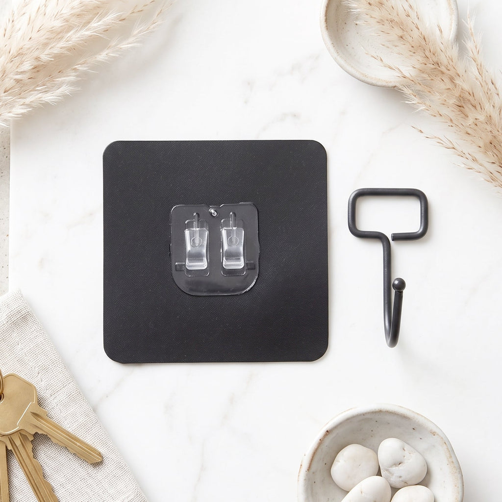 Waterproof clear hooks for tiles, glass and smooth walls