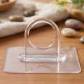 Transparent round wall hook for easy wall organization