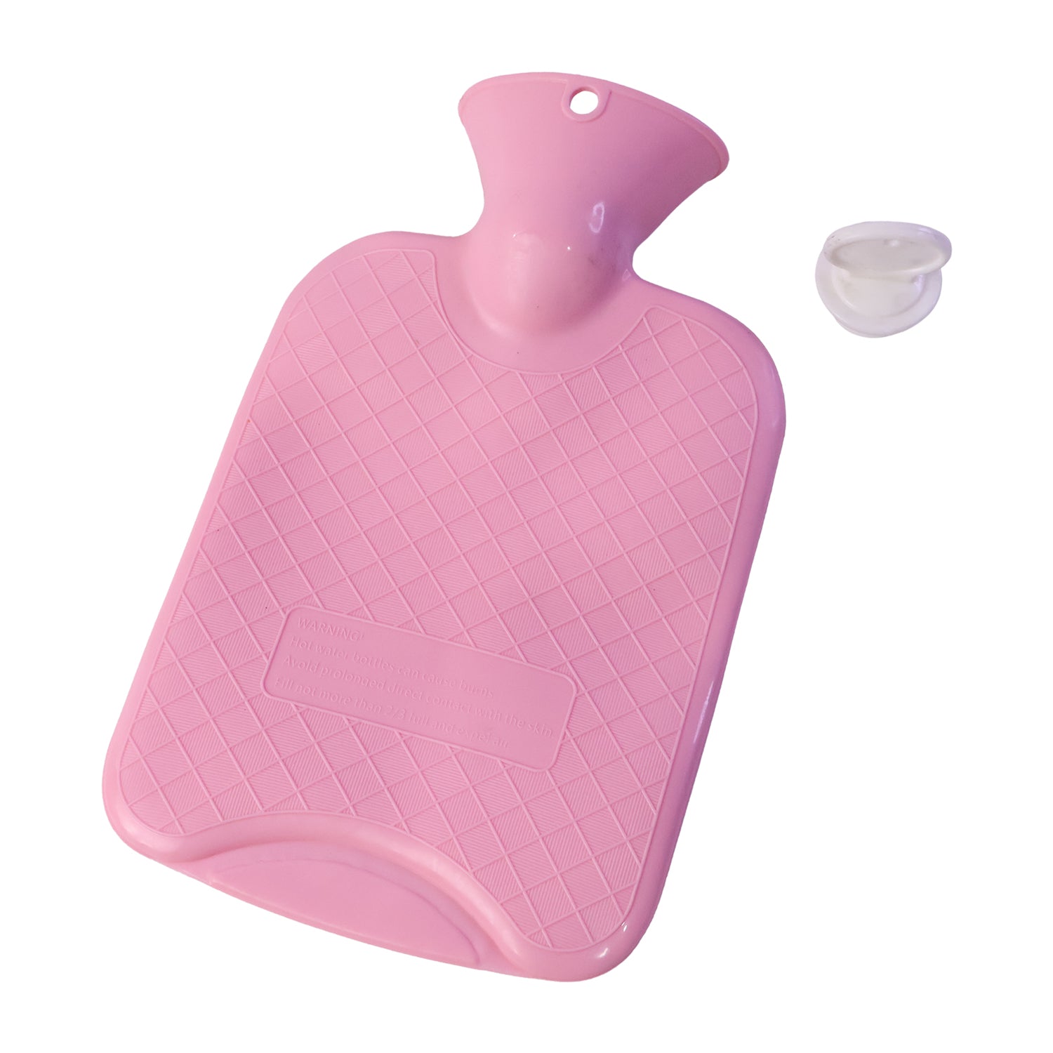 Rubber hot water bag cap detail