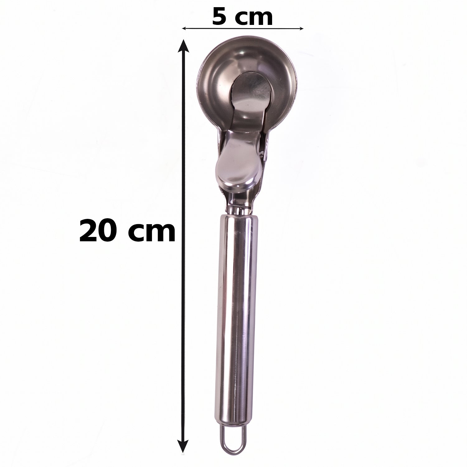 Rust resistant steel scoop for ice cream, cookies and mashed potato